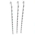 3 Single Strip 12 Clip Hanging Potato Chip, Candy & Snack Display Rack (Zinc)-0