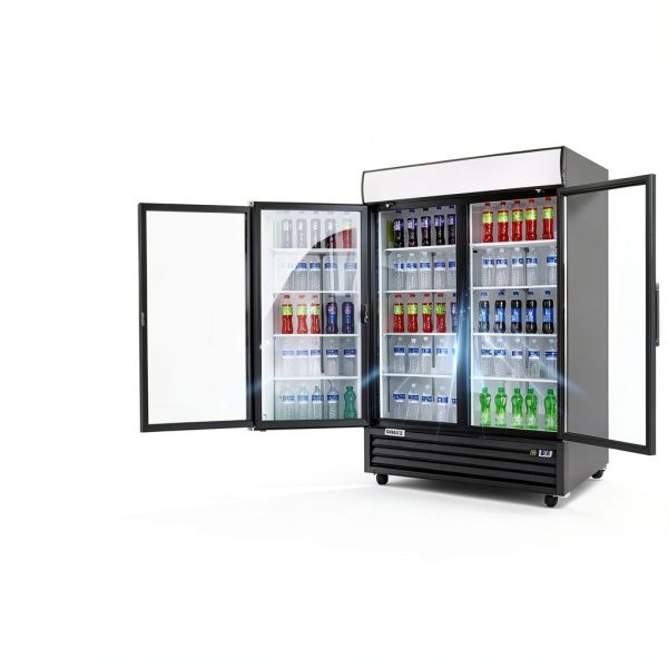 Frigos 54-inch Swing Glass Merchandiser Refrigerator FG-MR-2D-G LED-6