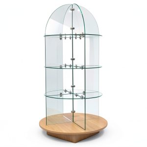 Glass Merchandiser Econoco WDGLRDMP Round Base 57" x 57" Display-0
