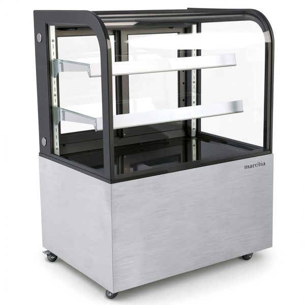 Curved Glass Refrigerated Bakery Display Case by Marchia MB36 36-inch-0