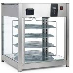 Adcraft Rotating Pizza Display Warmer HDRP-158 4-Tier Merchandiser-0