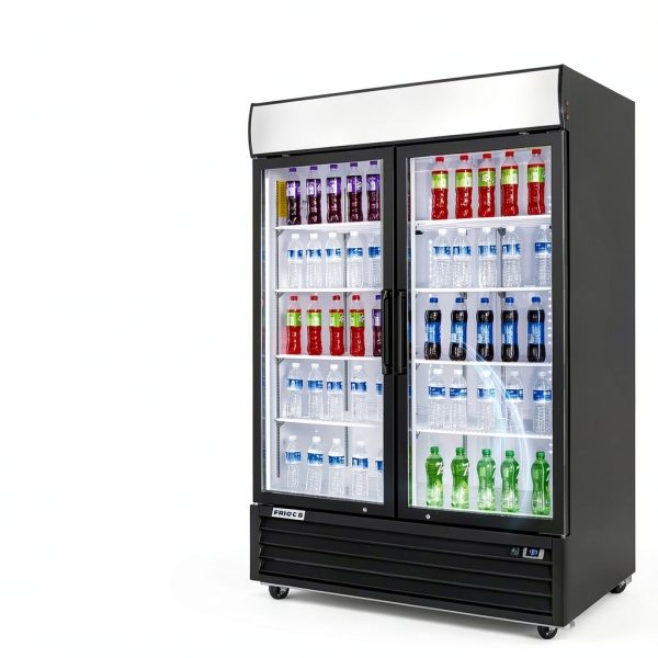 Frigos 54-inch Swing Glass Merchandiser Refrigerator FG-MR-2D-G LED-2